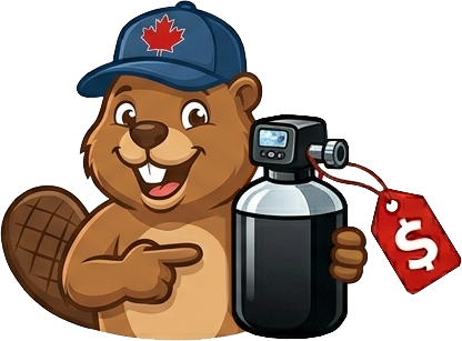 WaterSoftenerDeals.com beaver mascot logo